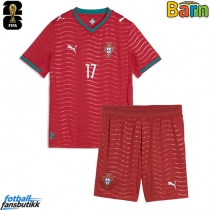 Portugal Rafael Leao #17 Hjemmedraktsett Barn EM 2024 Kortermet (+ Korte bukser)